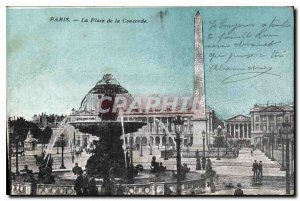 Postcard Old Paris Place de la Concorde