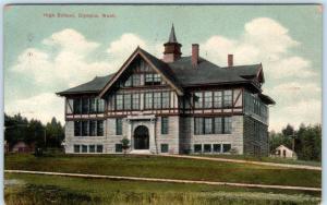 OLYMPIA, Washington   WA   HIGH SCHOOL   1908   Postcard