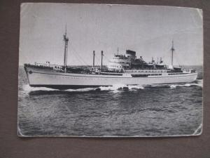 1960 Italy Photo Postcard - Ship Italia From Navigation Society (UU38)