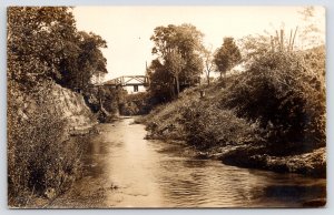 RPPC Single-Span Open Truss Wagon Bridge Over Walnut Creek By Bluffs~Sepia