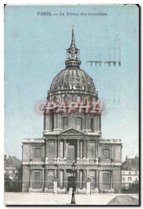 Old Postcard Paris Le Dome Des Invalides