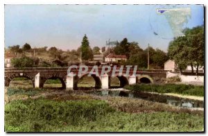 Postcard Old Guillon Yonne The Bridge over the Serein
