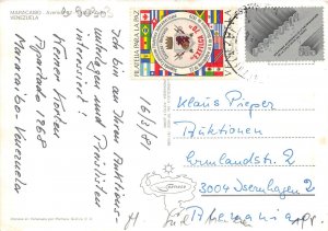 US42 postcard Venezuela Maracaibo street view 1981