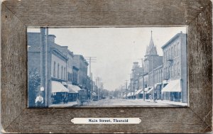 Main Street Thorold Ontario ON Antique Postcard F18