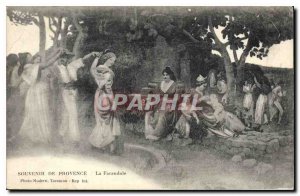 Old Postcard Remembrance Provence La Farandole