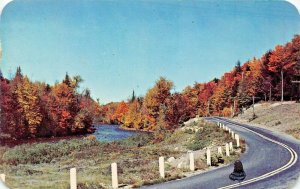 CRANDON WISCONSIN~GREETINGS FROM-1952 PICKEREL WI POSTMARK POSTCARD