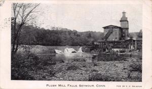 SEYMOUR CONNECTICUT~PLUSH MILL FALLS~E H ROLSTON PUBLISHED POSTCARD 1918