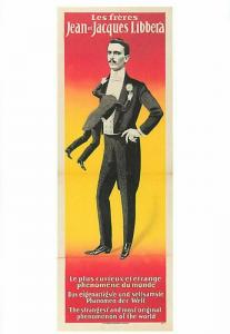 Jean and Jacques Libbera Man with Vestigial Twin Circus Sideshow Modern Postcard