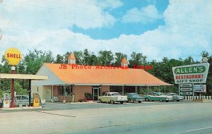 GA, Statesboro, Georgia, Allen's Restaurant, Shell Gas Station, 50s Cars