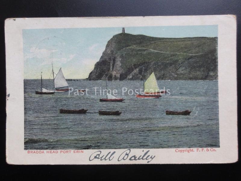 Isle of Man: BRADDA HEAD , PORT ERIN c1904 by F.F.& Co.