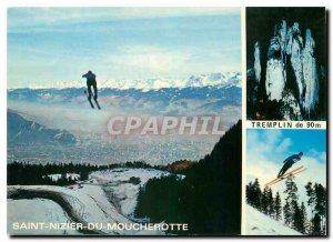 Modern Postcard St Nizier du Moucherotte (1162 m) (Isere) From 90m springboar...