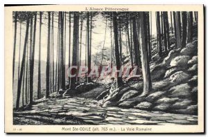 Old Postcard Alsace Picturesque Mont Sainte Odile The Roman Road