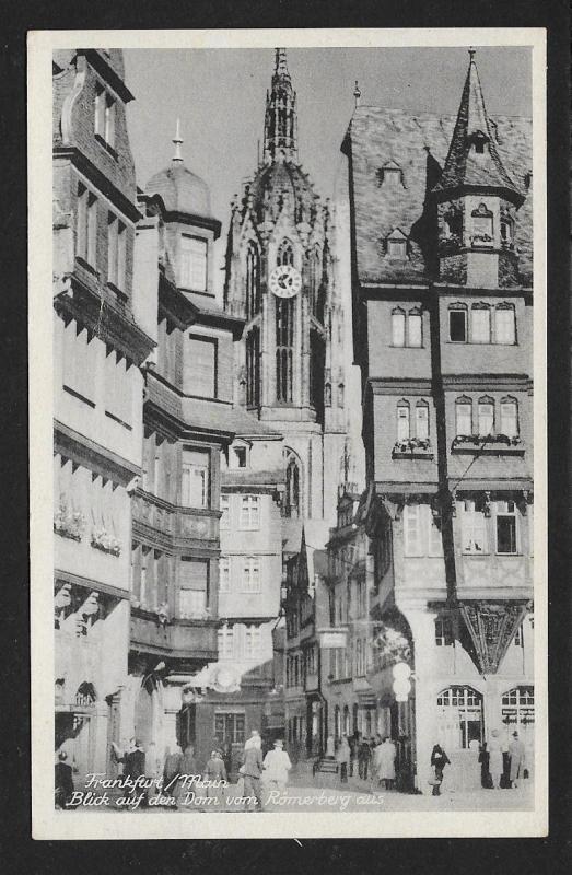 Church Romerberg Frankfurt am Main Germany Used c1944