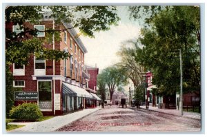 c1910 AS Burbank Pilgrim Bookstore Court Street Plymouth MA Antique Postcard