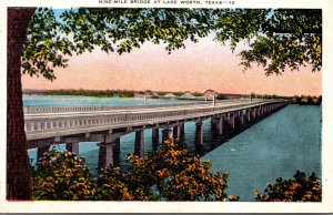 Texas Fort Worth Nine Mile Bridge At Lake Worth