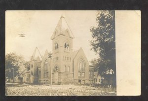 RPPC GRUNDY CENTER IOWA METHODIST CHURCH VINTAGE REAL PHOTO POSTCARD