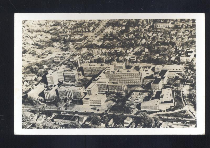 KANSAS CITY MISSOURI AERIAL VIEW VINTAGE REAL PHOTO POSTCARD MO. 