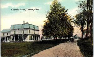 CANAAN, CT Connecticut   VACATION  HOUSE Street Scene, Car  c1910s    Postcard