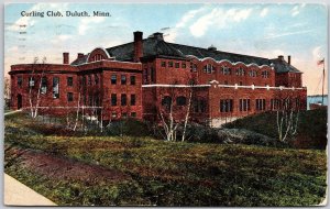 1916 Curling Club Duluth Minnesota Historical Building Antique Posted Postcard