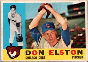 1960 Topps Baseball Card Don Elston Chicago Cubs sk10508