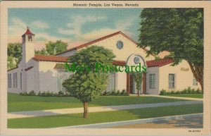 America Postcard - Masonic Temple, Las Vegas, Nevada  RS28317