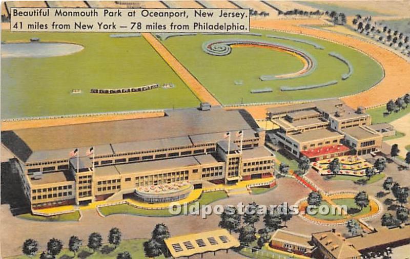 Monmouth Park Oceanport, New Jersey, NJ, USA Horse Racing Unused 