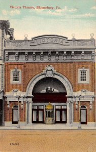 Bloomsburg Pennsylvania Victoria Theatre Exterior Vintage Postcard AA61411