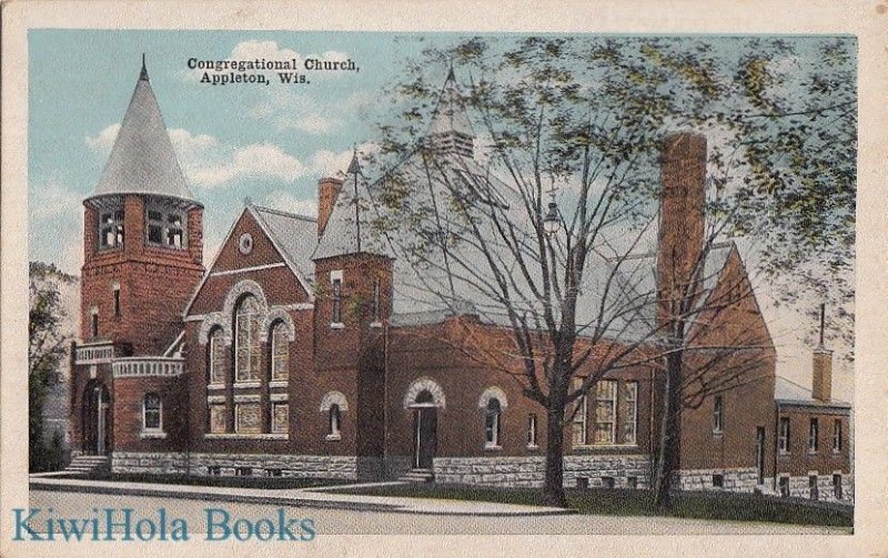 Postcard Congregational Church Appleton WI