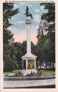 Utah Salt Lake City Temple Grounds Sea Gull Monument