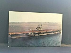 Postcard U.S.S. Forrestal, One of Mightiest Warships in the World.      T2