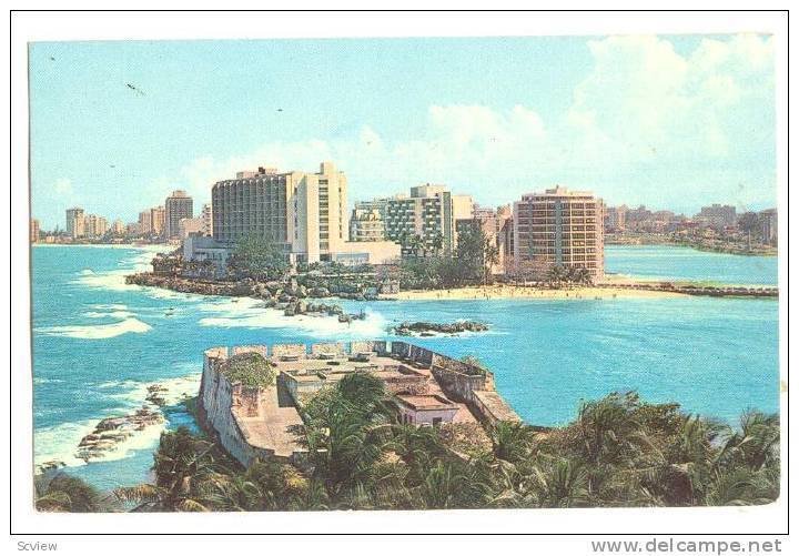 View of Progressive Condado area, Santurce, Puerto Rico, 40-60s