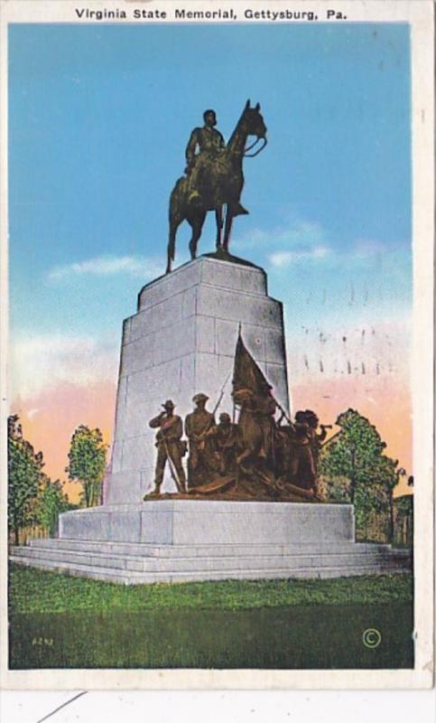 Pennsylvania Gettysburg Virginia State Memorial 1935