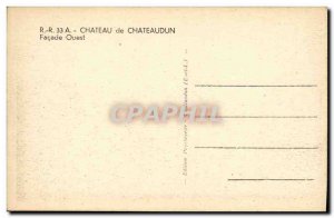 Old Postcard Chateaudun Chateau West Facade