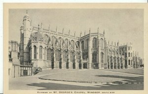 Berkshire Postcard - Exterior of St George's Chapel - Windsor, South Side ZZ2141