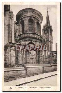 Old Postcard Vannes Cathedrale Renaissance Tower