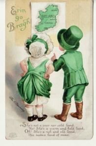 ST PATRICK'S DAY  Girl, Boy, MAP  A/S Clapsaddle IAP pc