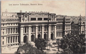 Argentina Buenos Aires Los Nuevos Tribunales Vintage Postcard C139