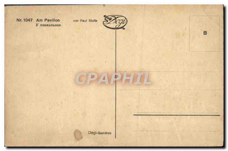 Old Postcard Am Pavillon von Paul Stolle