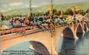 Massachusetts Mohawk Trail Bridge Of Flowers At Shelburne Falls 1949