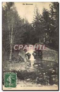 Old Postcard In Morvan Settons Cascade