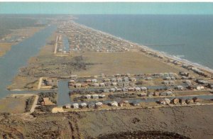 Holden Beach North Carolina Aerial View Looking East Vintage Postcard AA111314