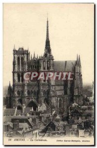 Old Postcard Amiens Cathedrale