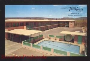 GRANTS NEW MEXICO GRANTS TRAVELODGE MOTEL SWIMMING POOL VINTAGE POSTCARD