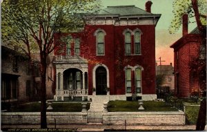 Postcard Home of Poet James Whitcomb Riley in Indianapolis, Indiana~138923