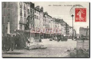 Toulon Old Postcard The edge of the harbor