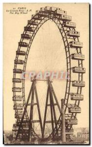 Old Postcard Paris Ferris Wheel