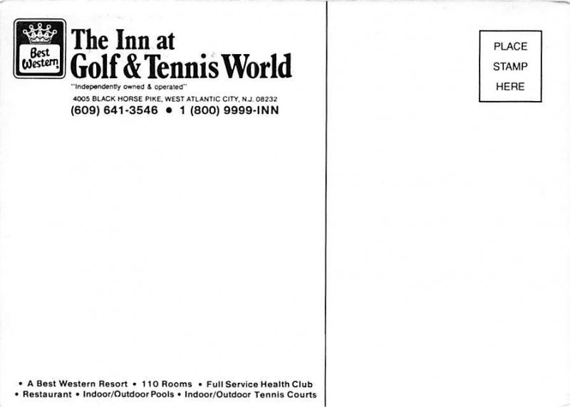 The Inn At Golf And Tennis World Atlantic City, New Jersey