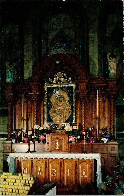 Franciscan Fathers Side Altar Chapel St Francis Monastery Burlington WI Postcard 