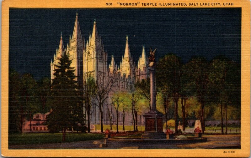 [SOLD] Salt Lake City Utah LDS Mormon Temple Church Latter Day Saints Postcard V 