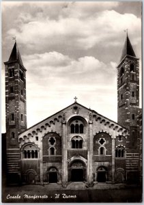 Casale Monferrato -Il Duomo Italy Roman Catholic Church Real Photo RPPC Postcard